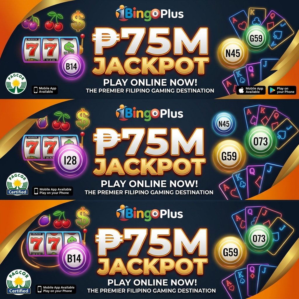 BingoPlus jackpot promotion – Win ₱75M. PAGCOR certified online casino Philippines.